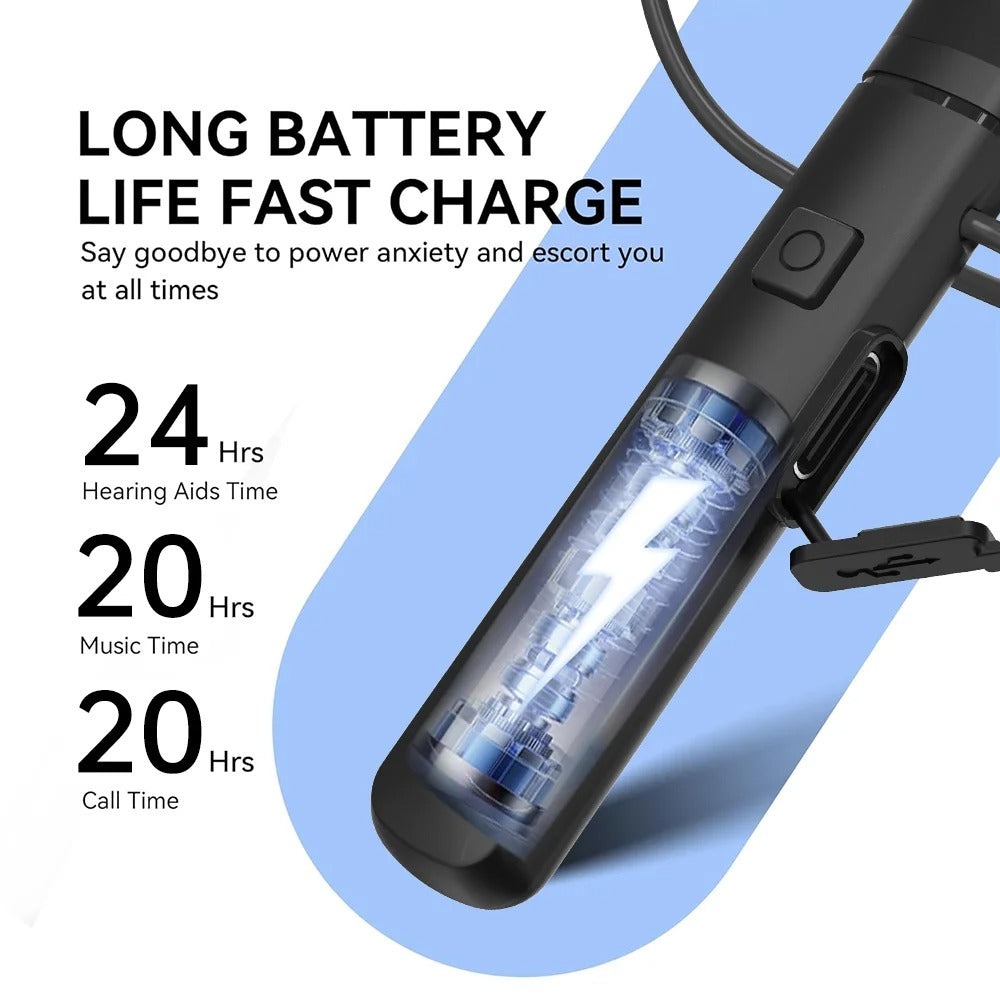 Bluetooth Hearing Aid Amplifier Noise Cancelling Hearing Aids for Deafness Bluetooth Music & Phone Answering Wireless Headset